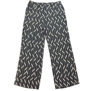 Chico's Elevated Miter-Print Wide-Leg Pant Size: Petite 0